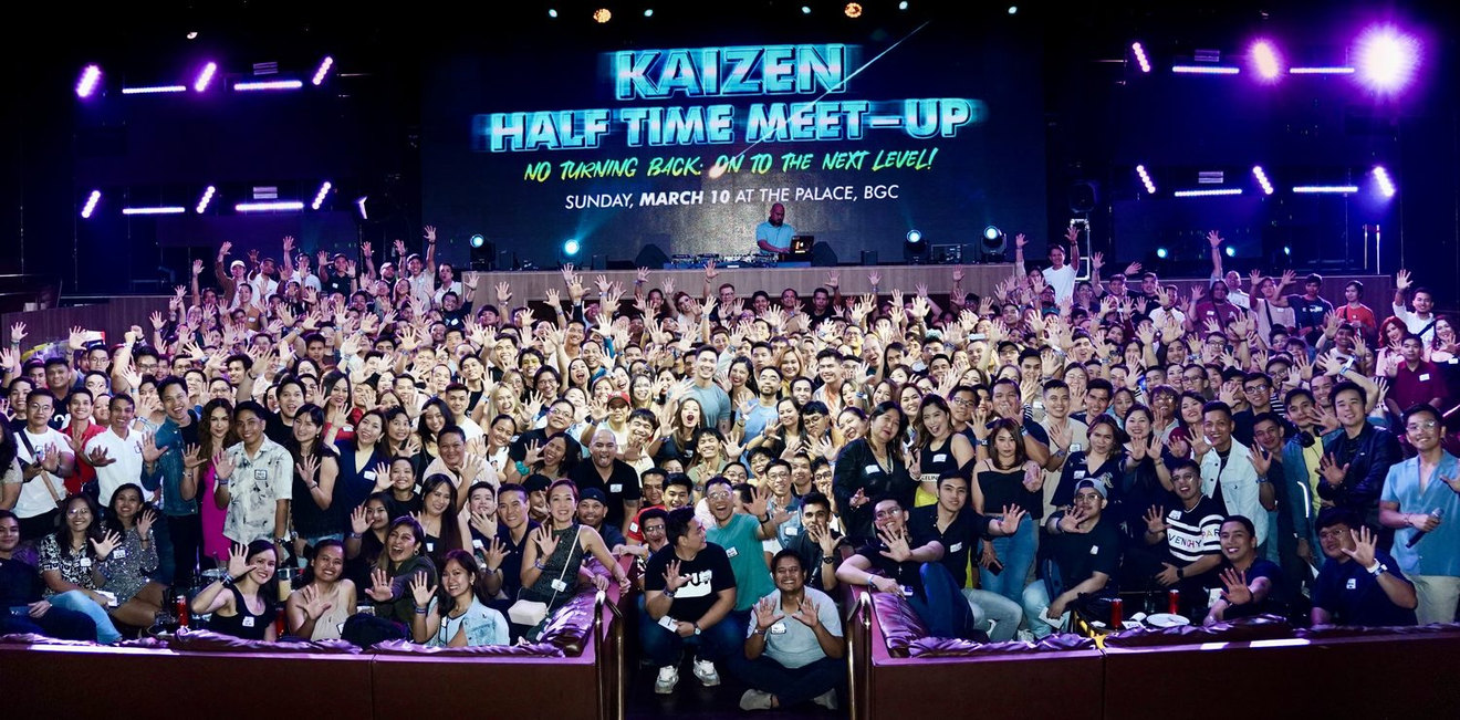 The Kaizen community at a Half Time meet-up.